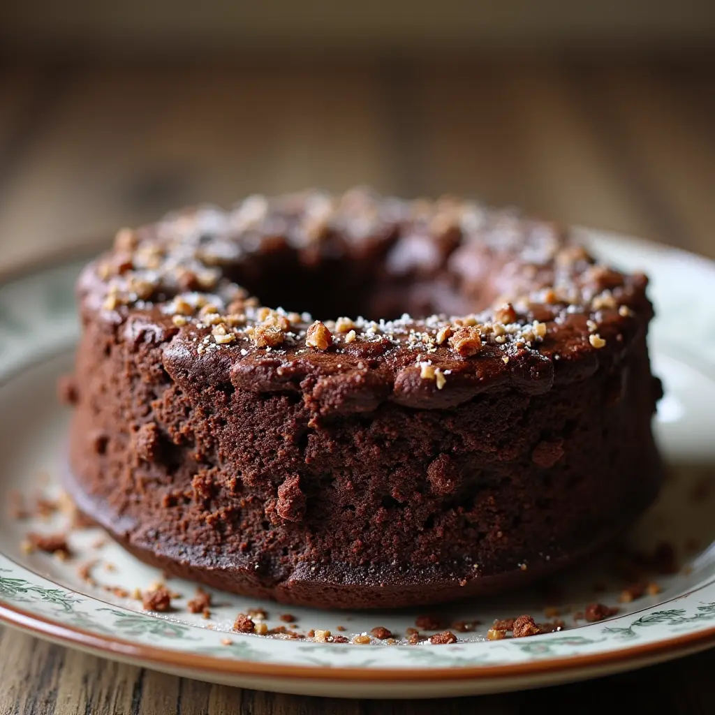 What is brownie cake made of