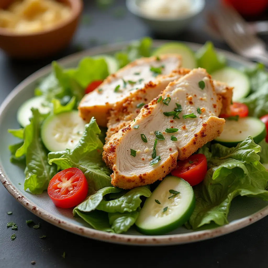 What to put in a chicken Caesar salad?