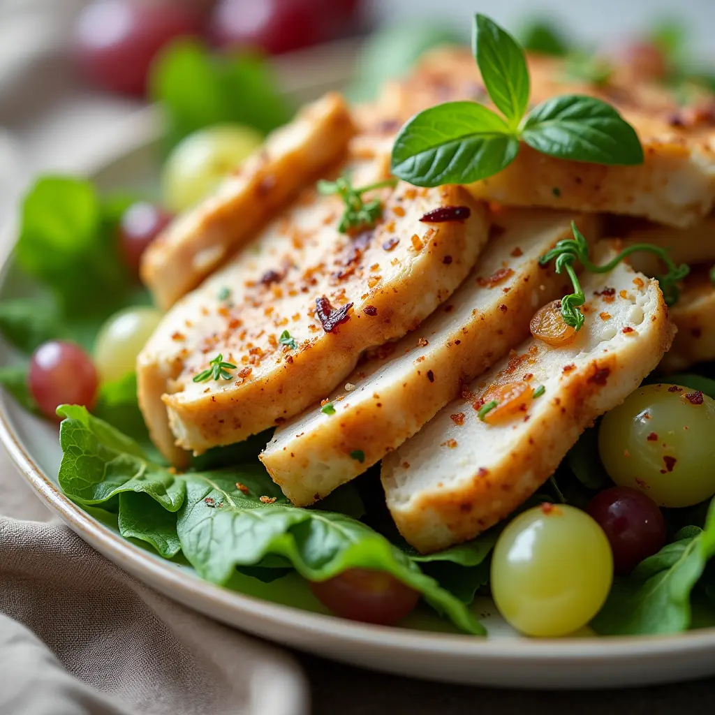 Chicken salad with grapes