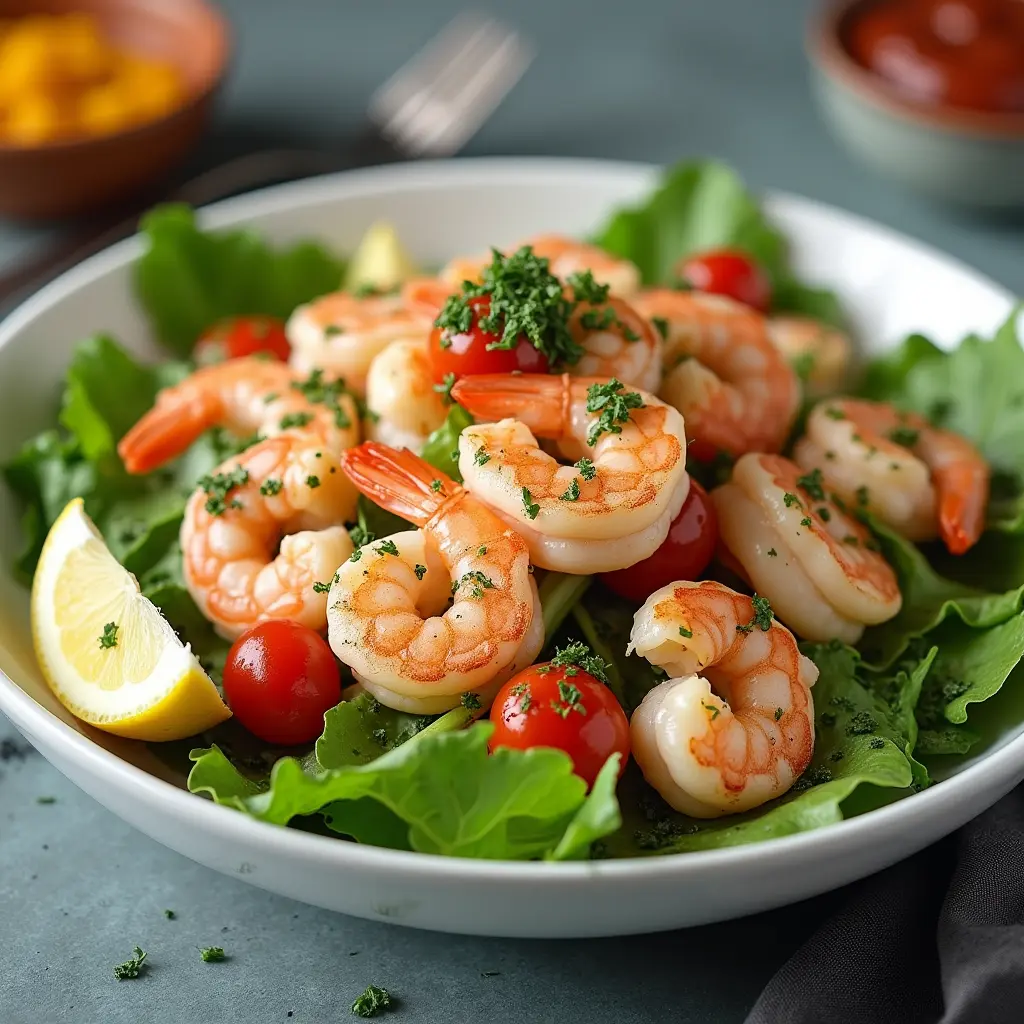shrimp caesar salad