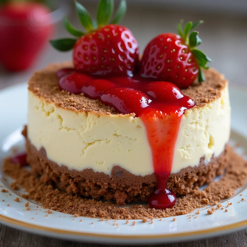 Snickers Strawberry Cheesecake